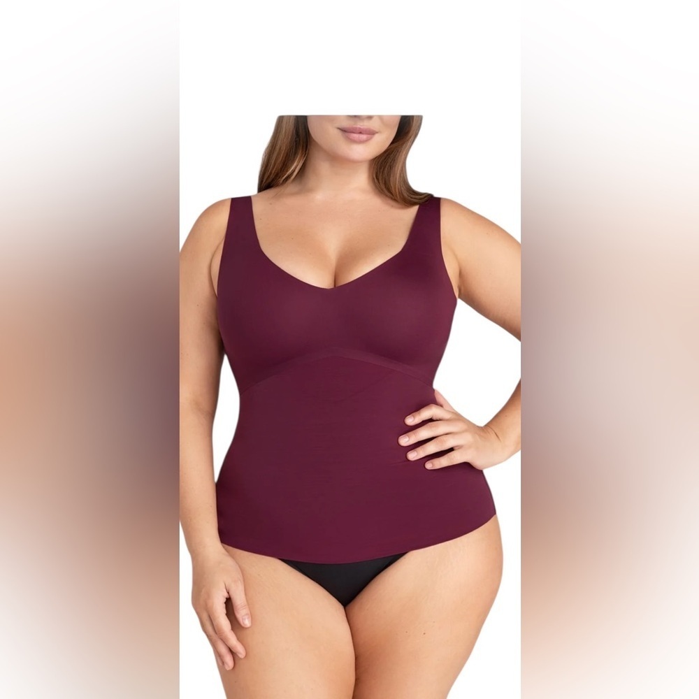 Honeylove Liftwear Cami Fig Size 3X Wire Free Removable Pads Medium Support